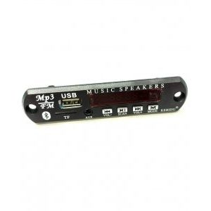 MP3 плеер с Bluetooth V5.0, FM, USB, TF, AUX, пульт, (9...12) v